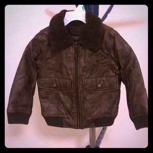 (Used)Toddler 3T Gap Leather Jacket
